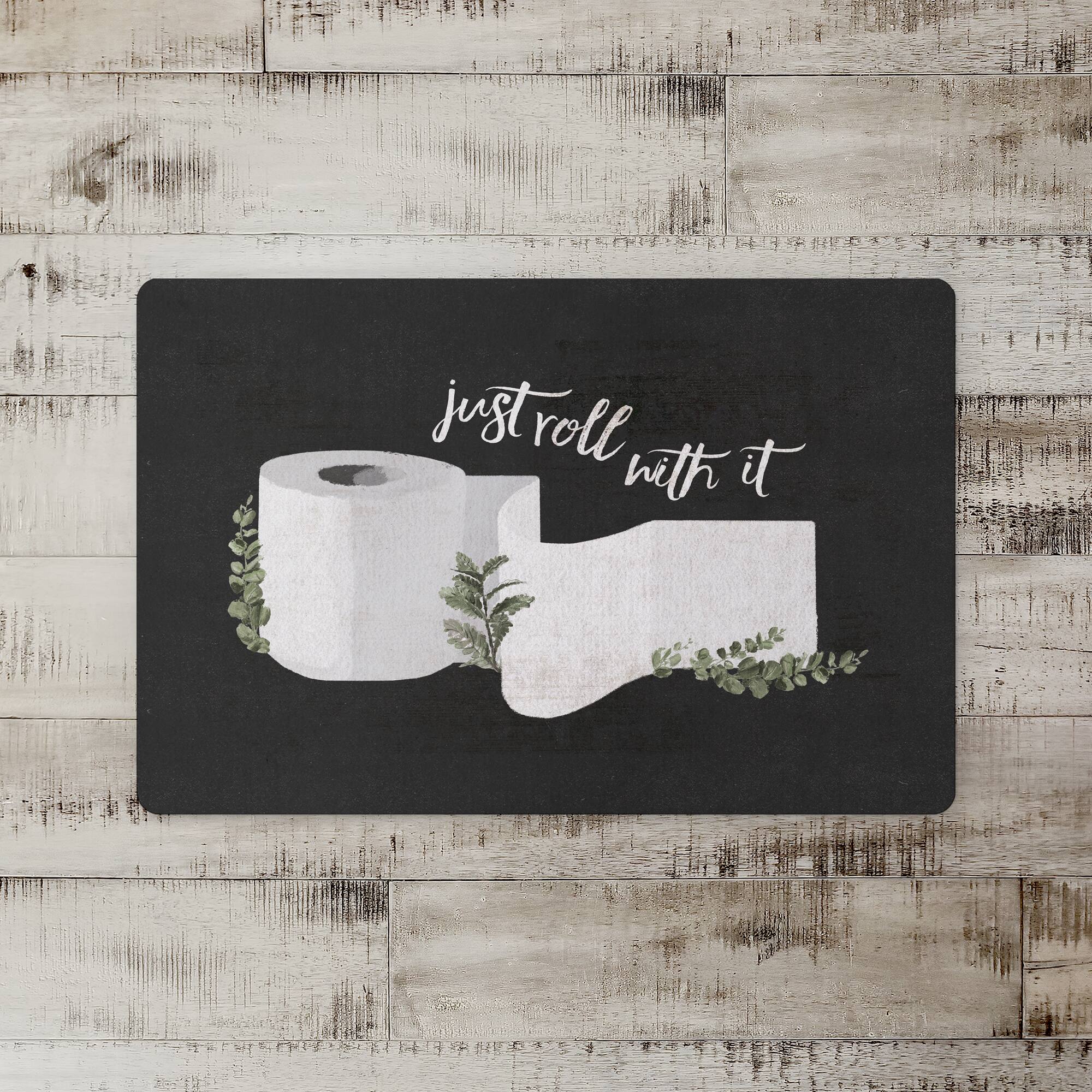 18" x 27" Just Roll with Toilet Paper Floor Mat